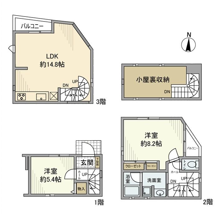 恵比寿戸建 間取り