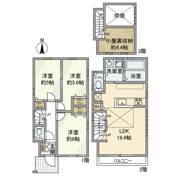 東京都杉並区成田東５丁目 間取り