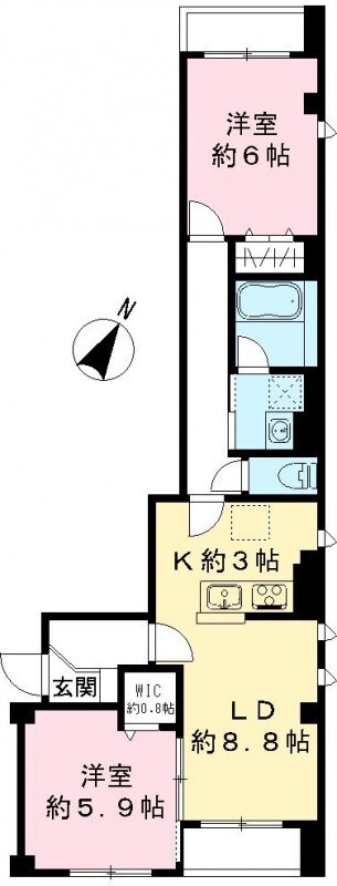 ビューノ池上Ｓｔ． 間取り