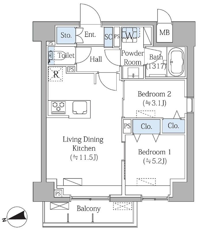Grand Mark Residence大森 間取り
