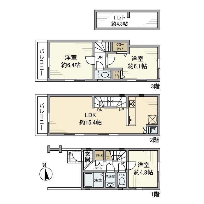 東京都新宿区大久保２丁目 間取り