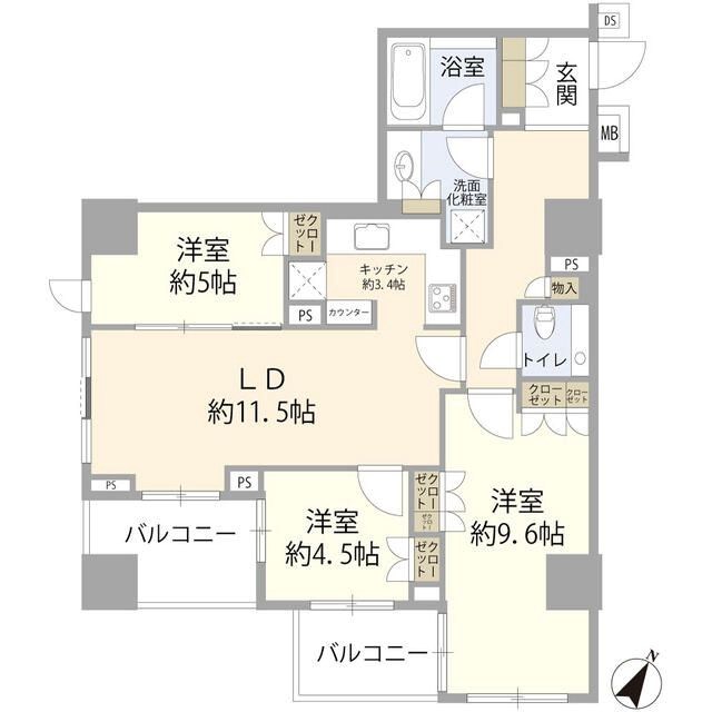 プラウド小石川 間取り