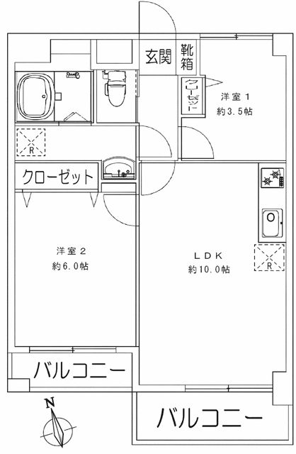 コーヅ大崎ハイツ 間取り