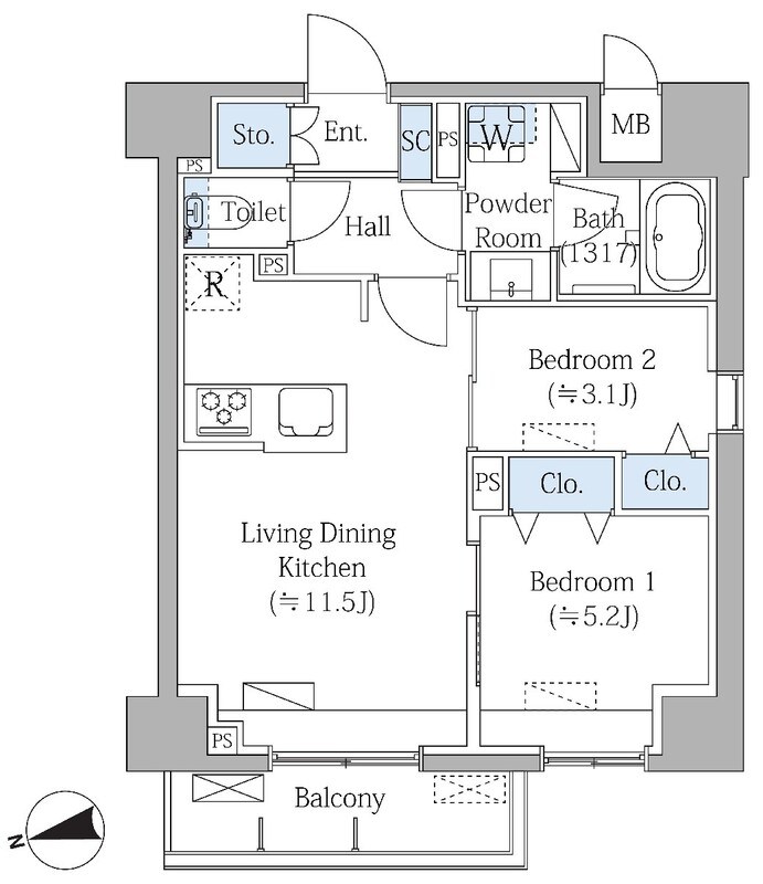 Grand Mark Residence大森 間取り