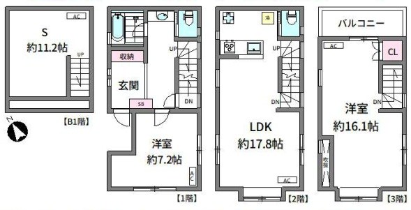 東京都品川区大崎３丁目 間取り