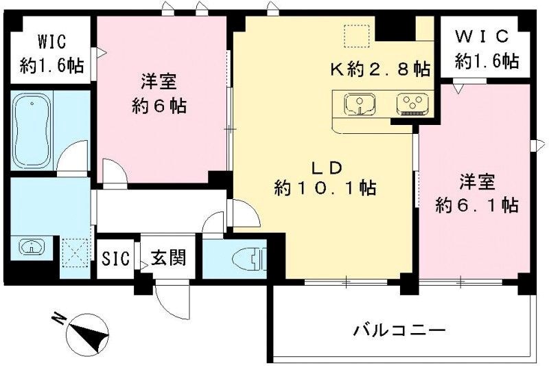 Lilas Vesta 間取り