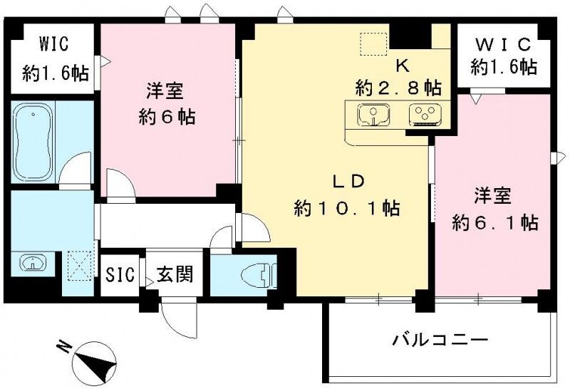 Lilas Vesta 間取り
