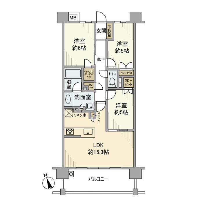 ジェイグラン元住吉 間取り