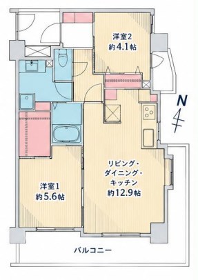 エフィ－ナ南麻布 間取り