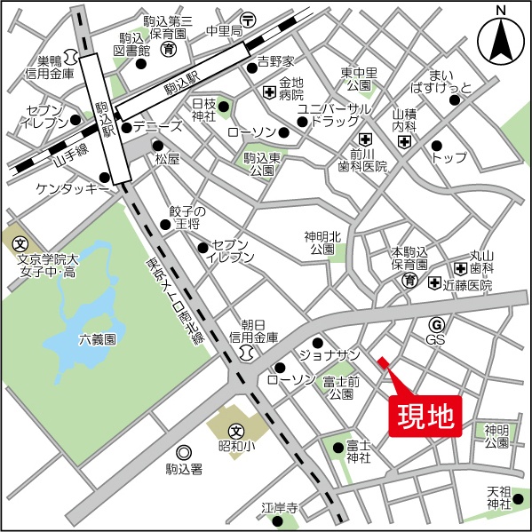 ウェルスクエア駒込 地図（共通）