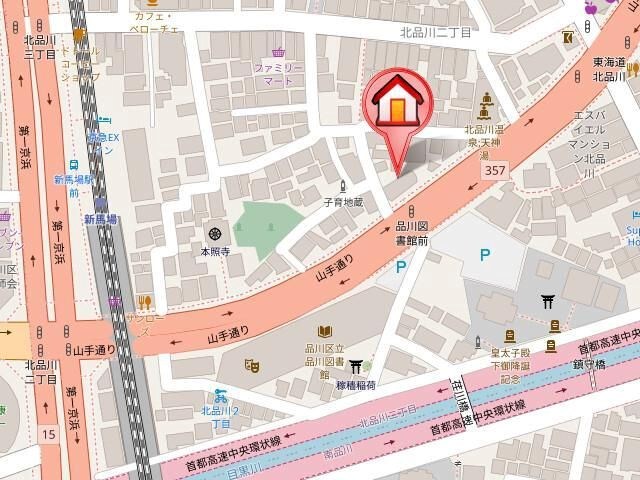 クレヴィアリグゼ北品川Ⅱステーションコート 地図（共通）