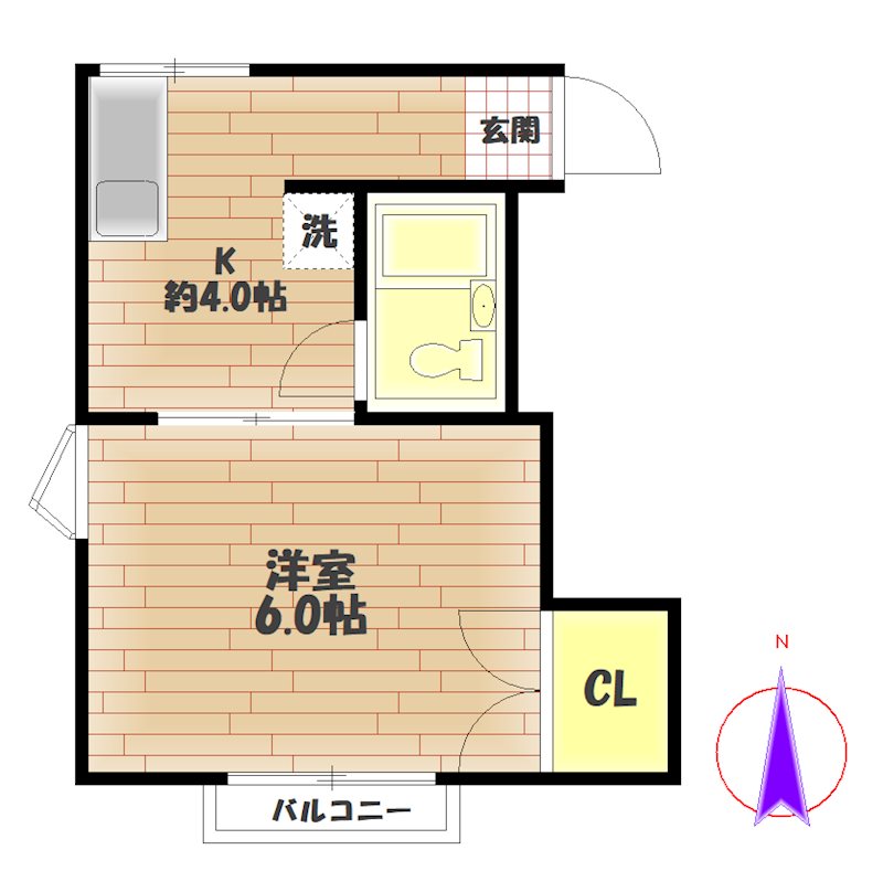 松本ハイツ 間取り図