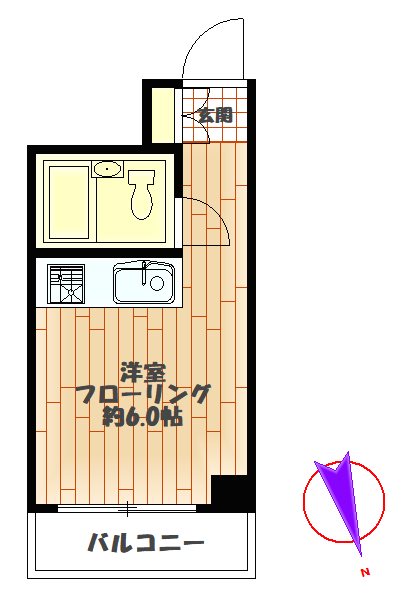 ﾗｲｵﾝｽﾞﾏﾝｼｮﾝ笹塚 間取り図