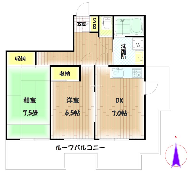 ノアーズ横山 間取り図
