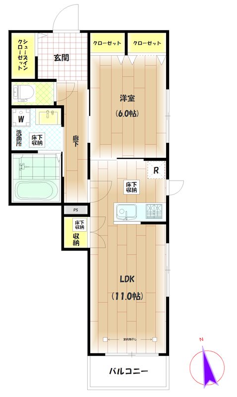 グラスウェル 間取り図