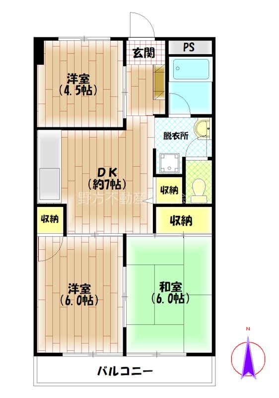 上鷺ロイヤルハイツ 間取り図