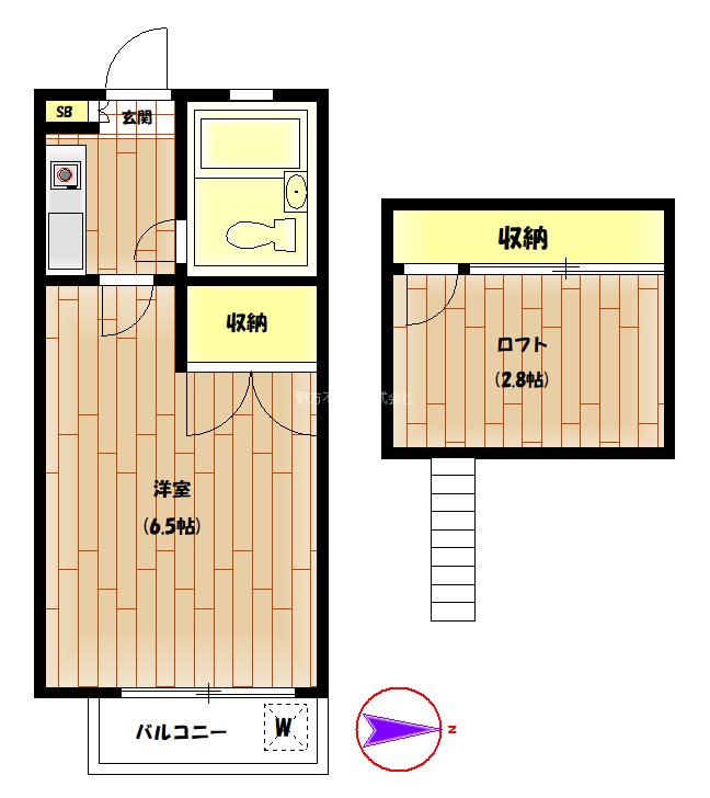 フローラコートM 間取り図