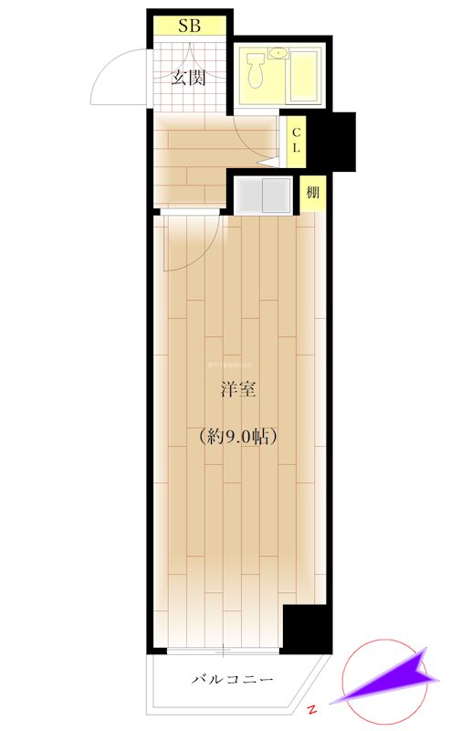 パレ・ドール池袋北 間取り図