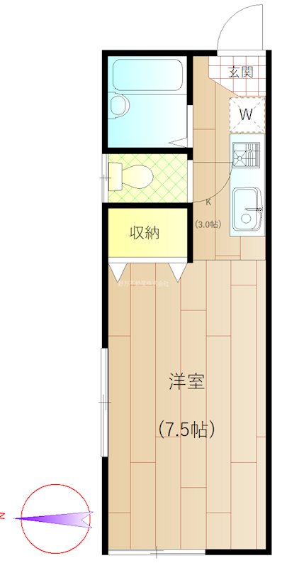 エスコート若宮 間取り図