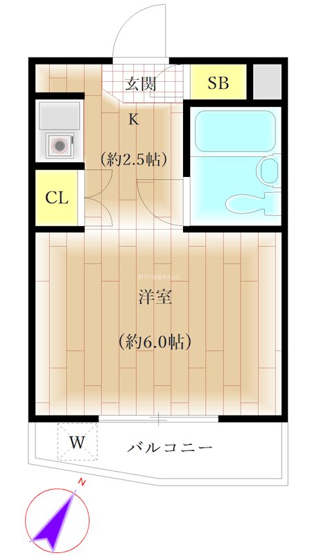 スカイコート千歳烏山第３ 間取り図