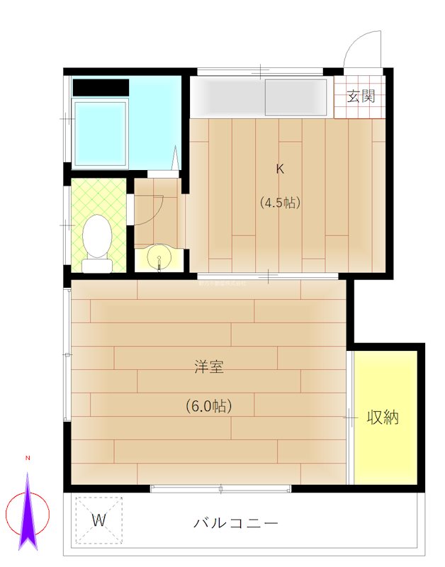 ハイツ小宮 間取り図