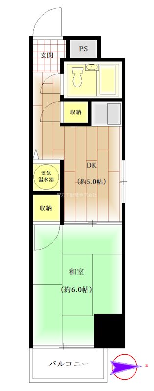 ライオンズマンション神楽坂第５ 間取り図