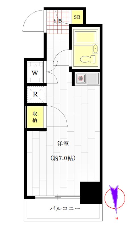 ｽｶｲｺｰﾄ鶯谷 間取り図