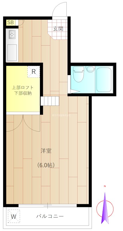 メゾンイワイデA 間取り図