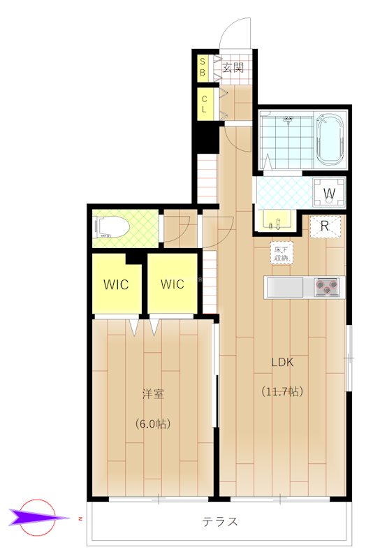 コモンテラス・イースト 間取り図