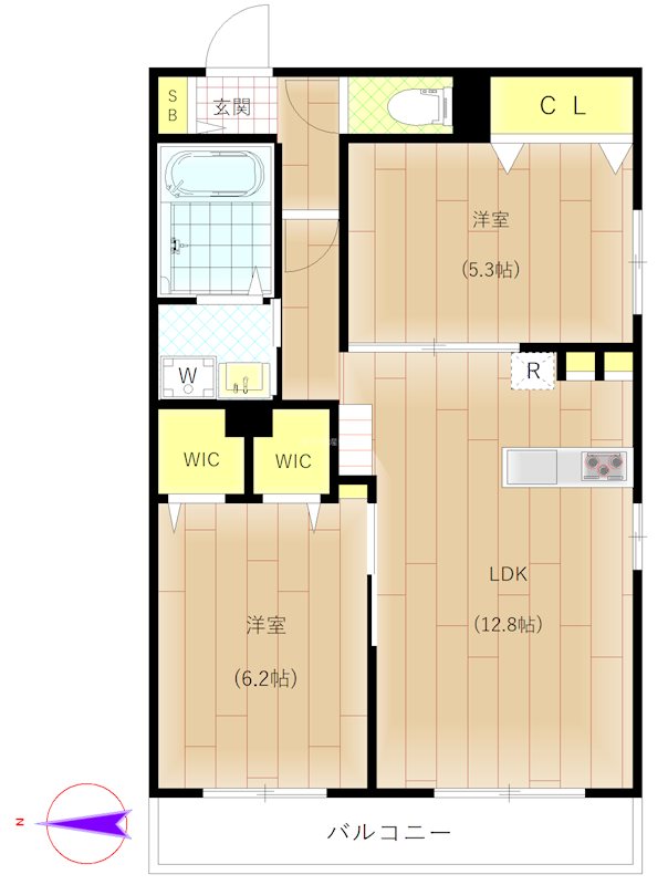 コモンテラス・ウエスト  間取り