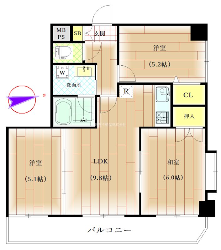 エムアンドシーコート板橋 間取り図