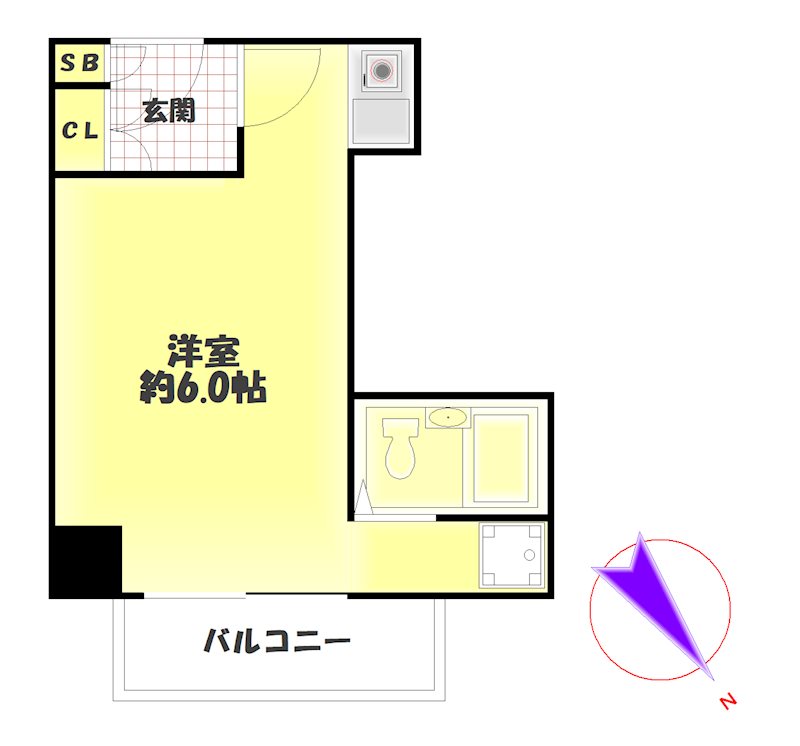 ﾗｲｵﾝｽﾞﾏﾝｼｮﾝ新宿御苑 間取り図