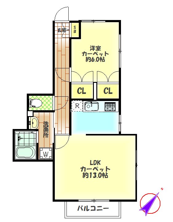クレスト上鷺  間取り図