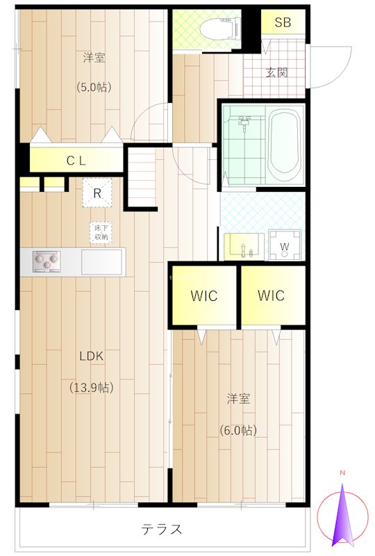 コモンテラス・サウス  間取り図