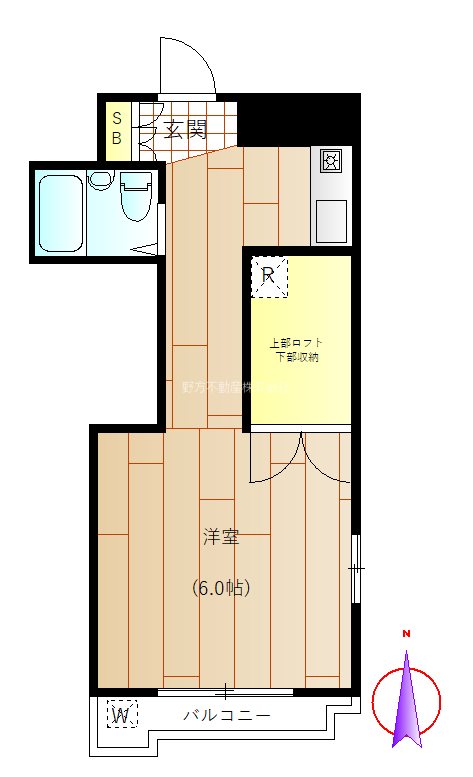 メゾンイワイデA 間取り図