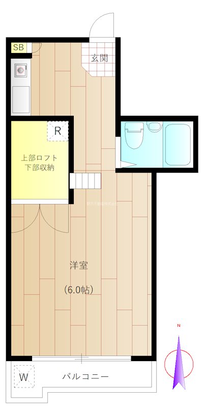 メゾンイワイデA 間取り図