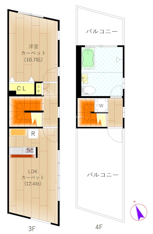 ARBRE(アーブル)西荻 間取り図
