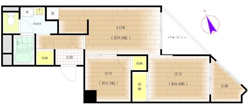 アイビハイツ柴又 間取り図