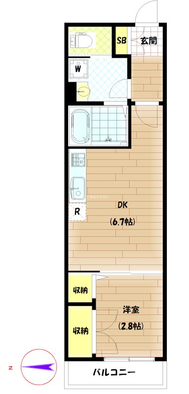 デュオコート  間取り図