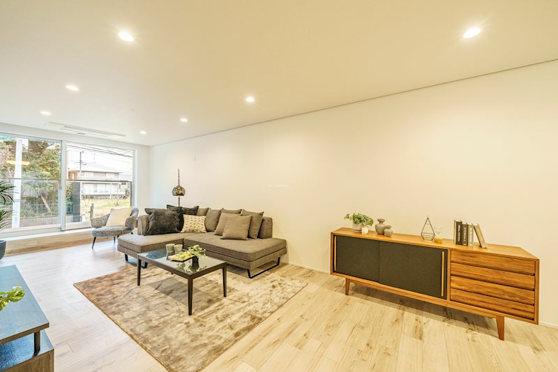 池田山戸建て リビング