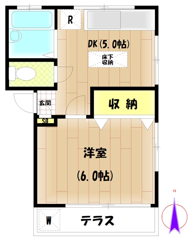 フラットじゅん  間取り