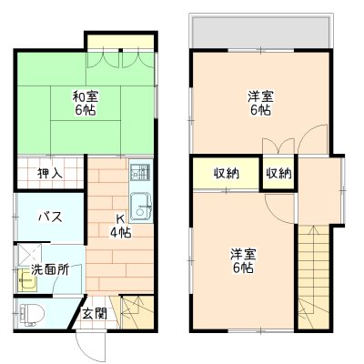芝園町　貸家 間取り