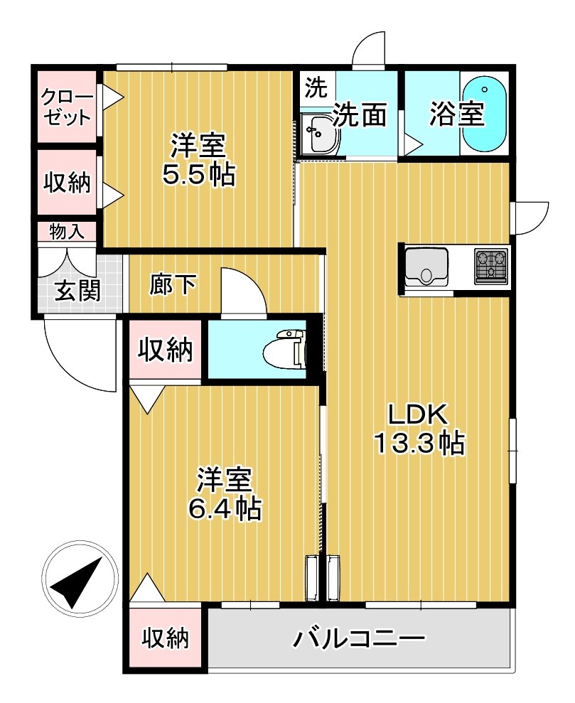 プランドール奏の杜Ｃ 間取り