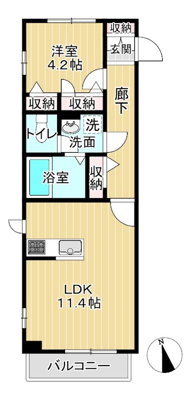グラシア津田沼Ⅲ 間取り