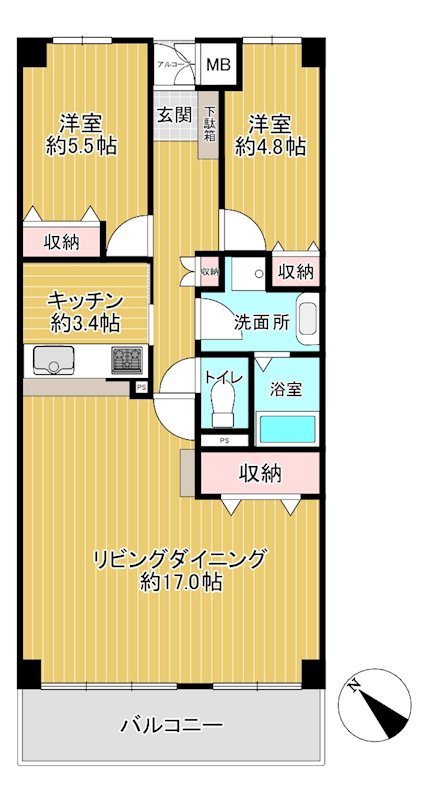ファミール谷津 215 間取り