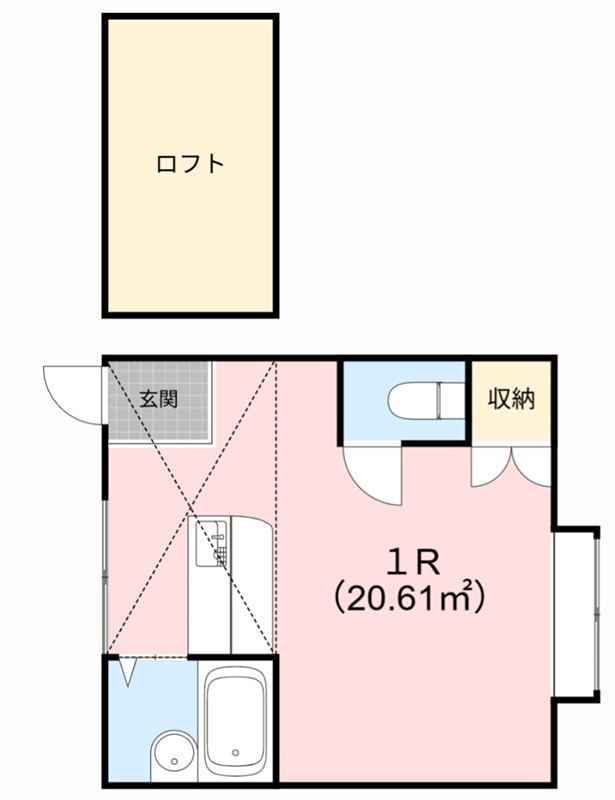 サンロフティ秋葉 間取り