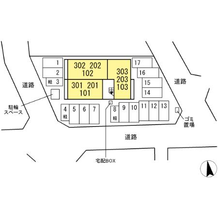 D-ROOMときめき東  地図（共通）