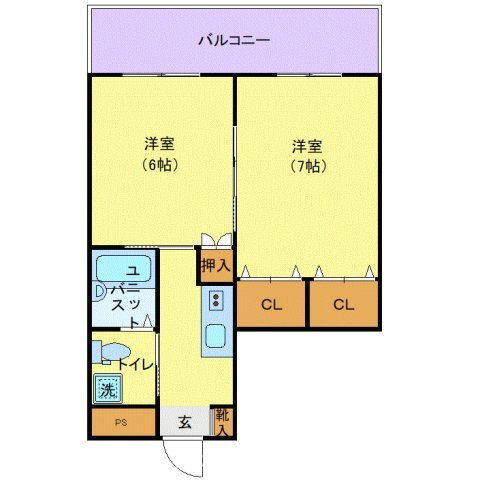 ビューハイツ田川 間取り