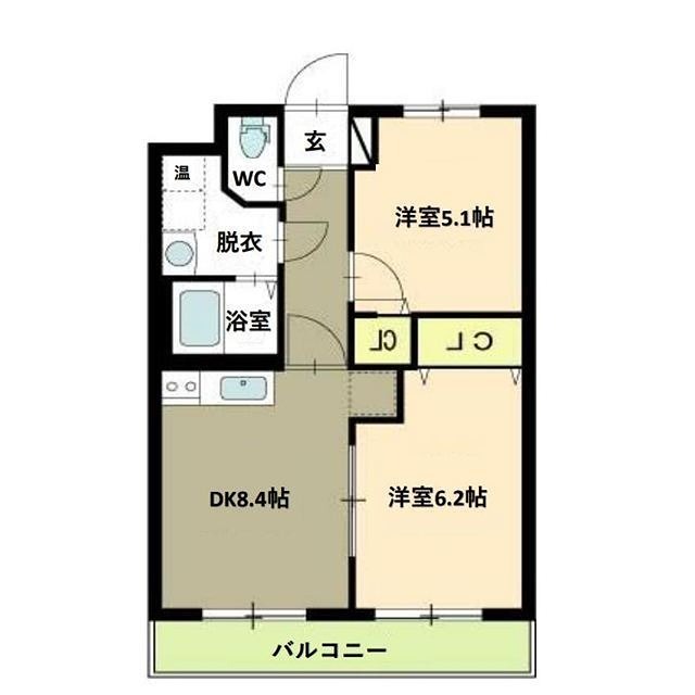 ヒーローマンションみずき野 間取り
