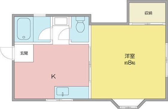 ホワイトハウス(紫竹山) 間取り